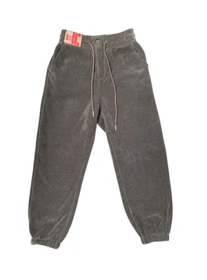 Thick Brown Ribbed Joggers Size XS thumbnail 1