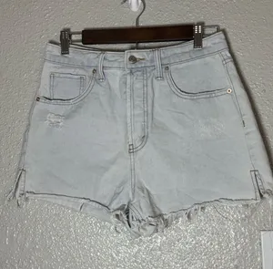 Wild Fable Cutoff High Waist Light Wash Jean Shorts Size 6 thumbnail 1