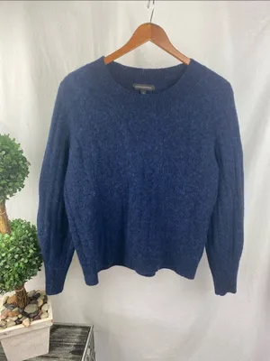 Banana Republic Wool Blend Long Sleeve Crew Neck Sweater L thumbnail 2