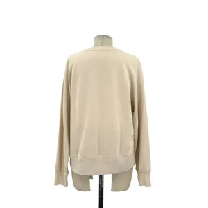 Zadig & Voltaire Top Upper Rock and Roll Strass‎ Pullover Sweatshirt Cream Small thumbnail 7