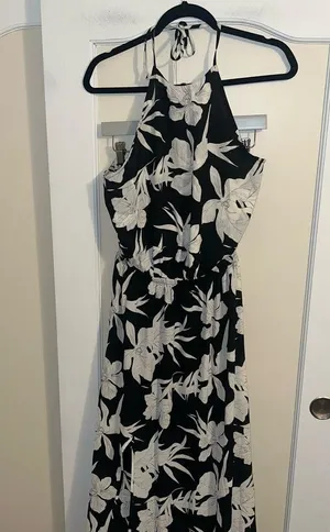 Show me Your Mumu Heather Halter Maxi Dress in Lily Collins thumbnail 1