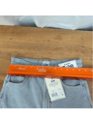New Kacey Lee Denim Two Tone Flared High Rise Jeans 0 thumbnail 4
