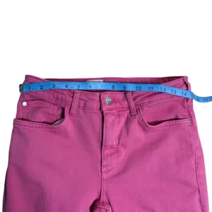 PILCRO The‎ Yaya Mid Rise Flare Jeans Pink Size 27 Stretch Pants thumbnail 5