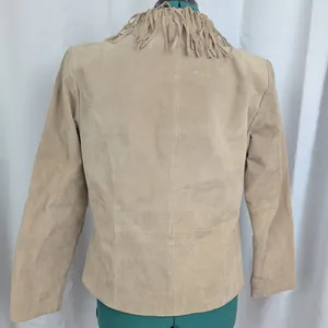 Dialogue Ladies' Vintage Suede Fringed Jacket Small thumbnail 5