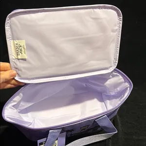 Trader Joe's Purple Mini Insulated Tote Bag NWT Lavender thumbnail 6
