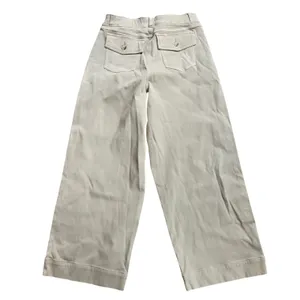 Spanx Stretch Twill Wide Leg Crop Pants Soft Sage‎ Beige 20312R Womens Large XL thumbnail 4