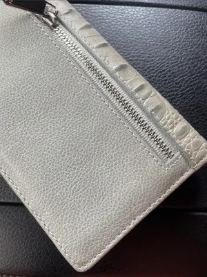 Brahmin Cream Croc-Embossed Wallet thumbnail 8