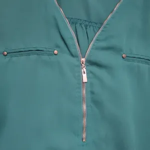 Windsor Emerald Green V-Neck Zip Tunic Size Medium thumbnail 3