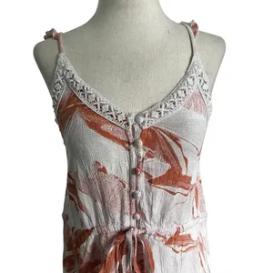Roxy Hot Summer Lands Maxi Dress Spaghetti Strap Jungle Boogie Floral XS | 30-6 thumbnail 3