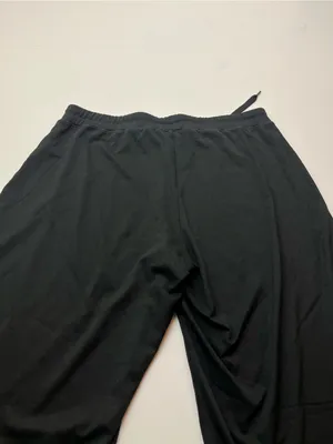 Quince Flowknit Wide Leg Pant Drawstring Black Womens Size Medium Stretch Lounge thumbnail 10