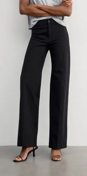 AYR The Stratus Stretch Wide Leg Jeans Size 33 in‎ Black thumbnail 1