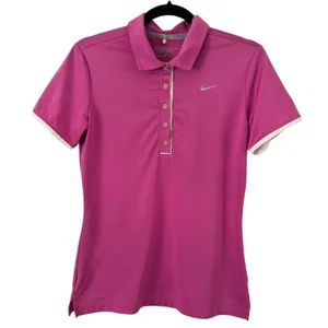 Nike Golf Tour Performance Polo Shirt Women’s Size Small Purple thumbnail 1
