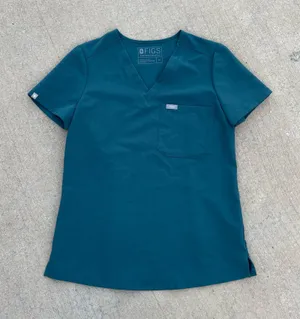FIGS Caribbean Blue Scrub Top thumbnail 1