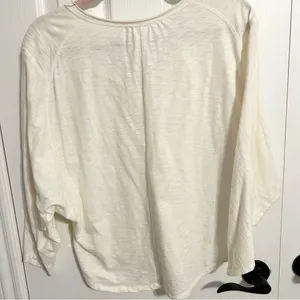 Love Stitch Cream Dolman Sleeve Top thumbnail 5
