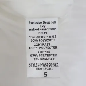 Naked Wardrobe The Statement White Sequined Lace Ruffle Mini S thumbnail 5