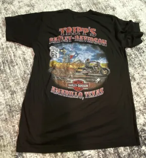 Harley-Davidson Men's Graphic Print Black T-Shirt Size M Crew Neck thumbnail 2