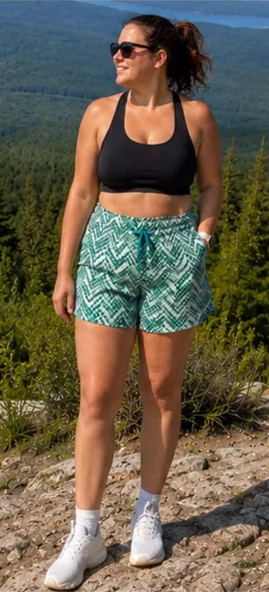 The North Face Women's Class V Shorts Chevron Print size XL thumbnail 1