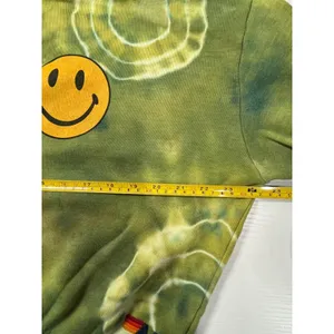 Aviator Nation Green Tie Dye Smiley Face Sweatshirt XS Made in USA Pullover thumbnail 11