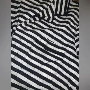 Kate spade striped bow sleep top Size Large button up cozy casual fall $55 thumbnail 4