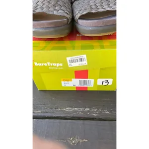 BareTraps Ellsa Bronze Woven Wedge Sandals Womens 8‎ Metallic Slip On Mules thumbnail 2