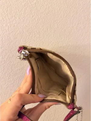 Vintage Coach Wristlet with Maroon Stripe thumbnail 6