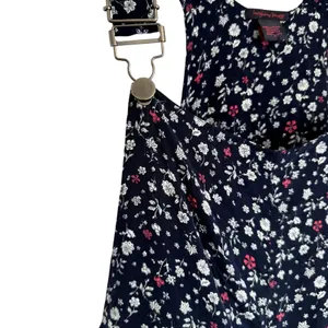 Imaginary Voyage Overalls Floral Navy Women's Size Small thumbnail 4