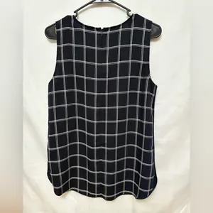 Babaton Sleeveless‎ Checkered Blouse Size Small thumbnail 5