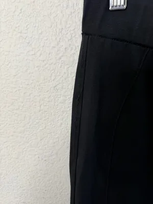 Frame Zip Cuff Flare Leg Pants in Noir Black Womens Size M thumbnail 8