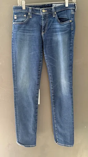 AG Adriano Goldschmied The Stilt Cigarette‎ Leg Jeans Medium Wash Blue Size 29R thumbnail 1