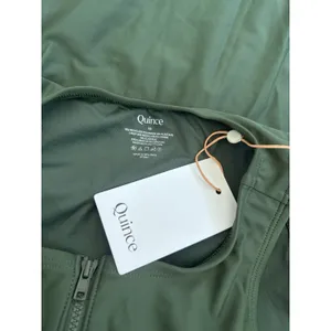 NWT Quince Palm Green Italian Zip-Front One-Piece Swimsuit Size XS thumbnail 5