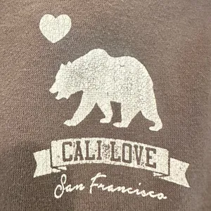 Ocean‎ Beach Cali Love San Francisco Zip Up Hoodie Size XL thumbnail 11