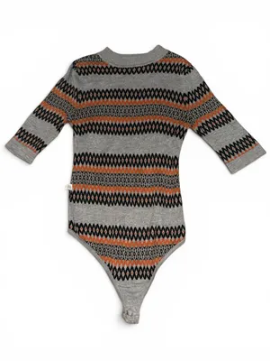 Free people Intimately black and orange half sleeve bodysuit NWT women's size XS thumbnail 8