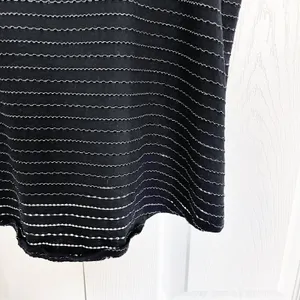 Free People Aztec Louie Beaded Split Back Tank Top Black Boho Festival Y2K Indie thumbnail 5