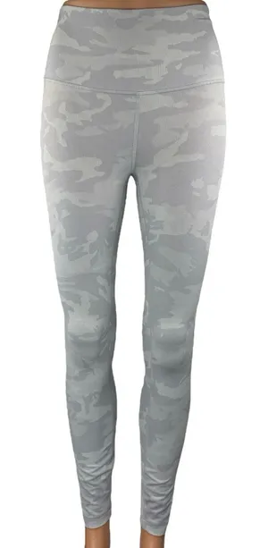 Lululemon Wunder Under Gray Camo Camouflage Skinny Activewear Leggings Pants 4 thumbnail 1