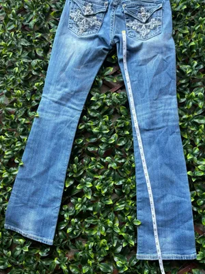 Miss Me Jeans Crystal Embroidered Pocket StraIght size 28 thumbnail 4