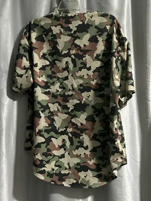 SHEIN Green and Brown Camo Top thumbnail 5