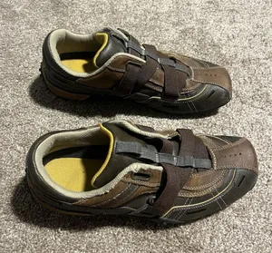 SKECHERS Biker Athletic Shoe Fashion Sneaker‎ BROWN/GOLD, Size 9.5 thumbnail 1