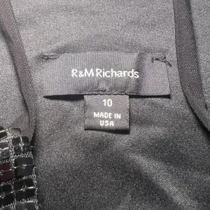 VTG y2k R&M Richards Black Sequin Babydoll Top USA‎ Made Party Womens 10 Elegant thumbnail 3