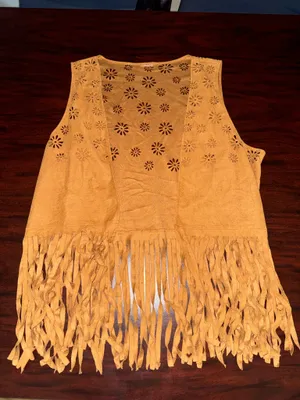 Spirit Halloween Fringed Hippie Vest Size Large/X-Large thumbnail 2
