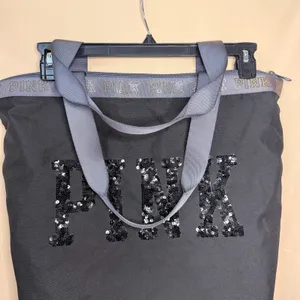 Victorias Secret Pink Black tote thumbnail 2