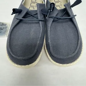 Hey Dude Wendy Chambray Navy White‎ Women’s Sz 6 thumbnail 3