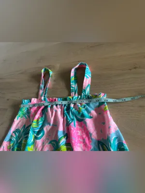 Lilly Pulitzer Jia Tank Blue Ibiza Pineapple Shake size small thumbnail 7