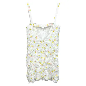 For Love and Lemons Celia Mini Dress White Floral Size Medium thumbnail 3