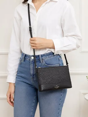 Kate Spade Black Glitter Crossbody Bag Evening Purse NWT thumbnail 3