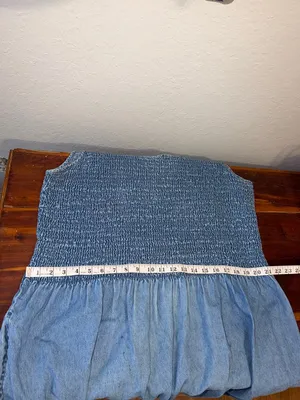 Vintage Jean dress Denim Jean Dress Jumper sleeveless cottagecore teacher thumbnail 8
