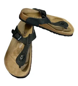 Betula by Birkenstock Black Classic Thong Sandal Women's Size 8 / 38 NWOT thumbnail 1