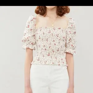 Reformation Clementine Ruched‎ Floral Print Linen Top thumbnail 4