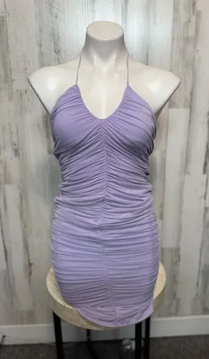 Purple midi dress Purple thumbnail 1