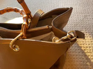 Gucci Brown Leather Tote with Bamboo Handles thumbnail 15