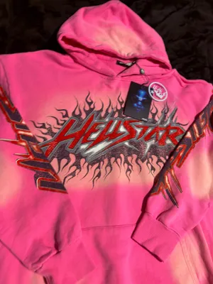 Pink Hellstar Brainwashed without brain hoodie Size M thumbnail 8